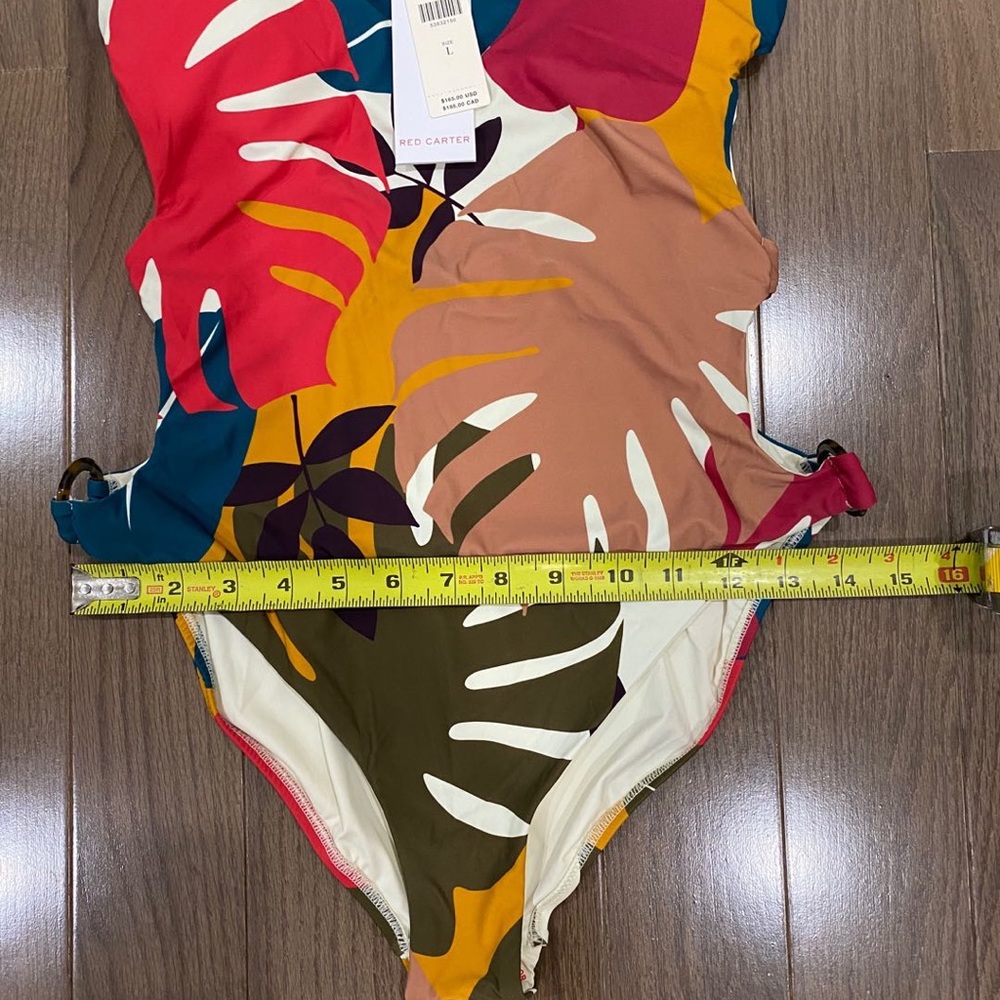 Last one Anthro Red Carter Charlie One-Piece Swimsuit - Picture 12 of 12